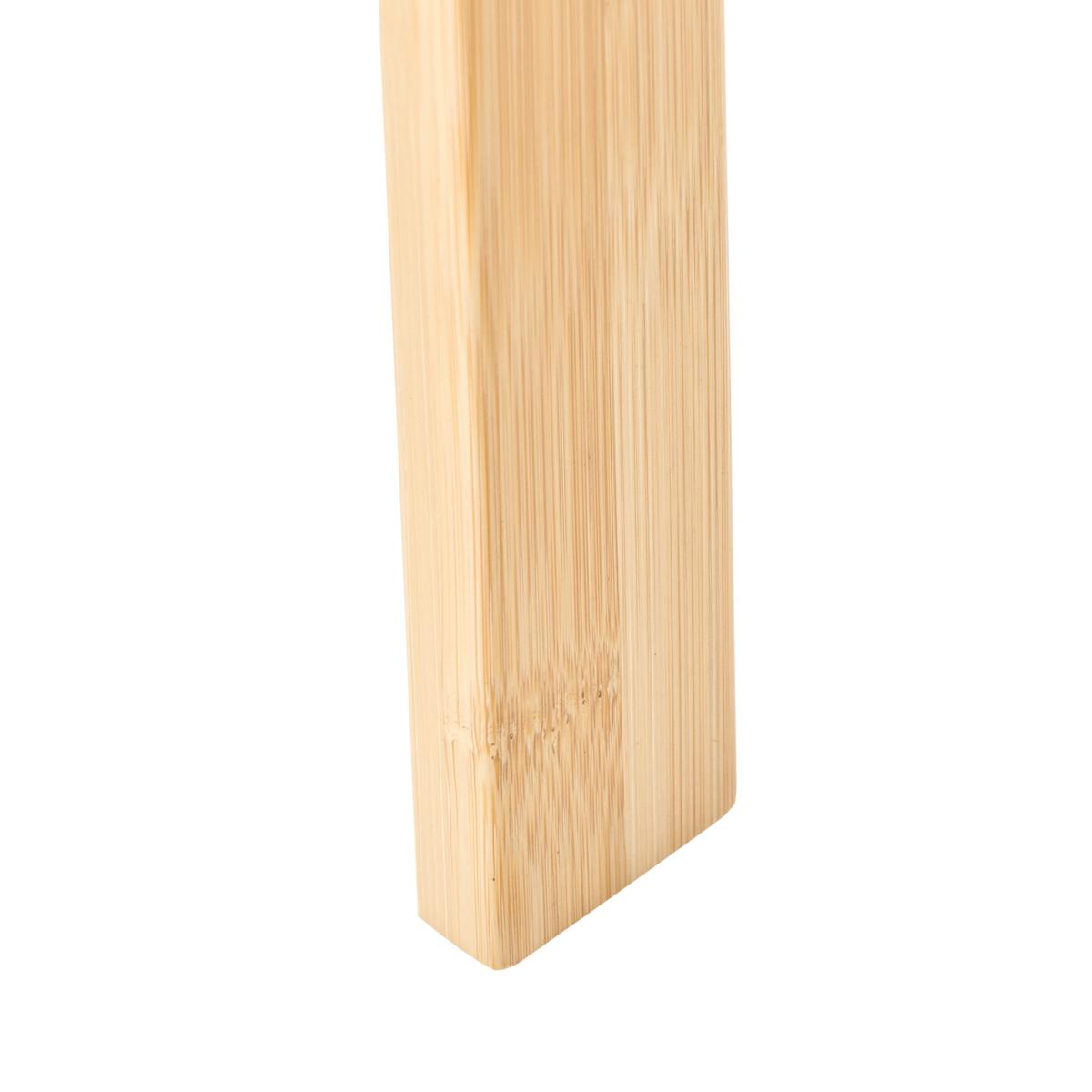 HANDTUCHSTÄNDER Bambus Hellbraun Otavalo - Braun/Weiß, Holz (51/178/2cm) - Beliani