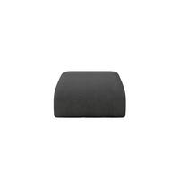 POUF MIRA-PUF 91x89x40 Dunkelgrau cm Velours Modular Sitzhocker - Dunkelgrau/Schwarz, Holzwerkstoff/Kunststoff (91/40/89cm) - ALTDECOR