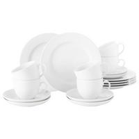 KAFFEESERVICE Rondo/Liane weiß 18-tlg. - Weiß, Keramik (2/2/2cm) - Seltmann Weiden