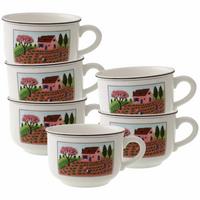 FRÜHSTÜCKSTASSEN Design Naif bunt 330 ml 6er Set - Multicolor, Keramik (0.33L) - Villeroy & Boch
