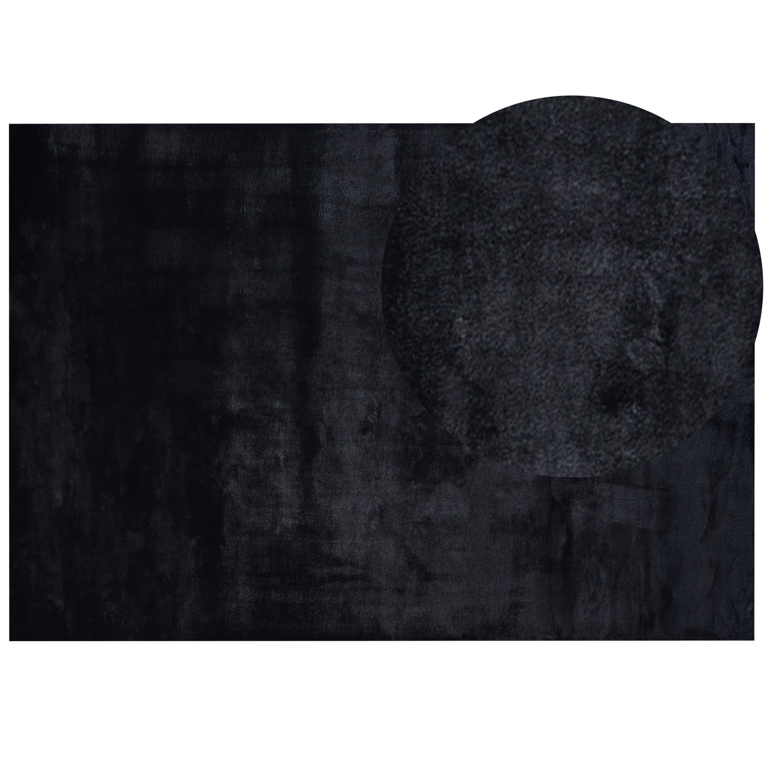 SHAGGY-KUNSTFELLTEPPICH Mirpur 230/160 cm - Grau, Kunststoff (160/230cm) - Beliani