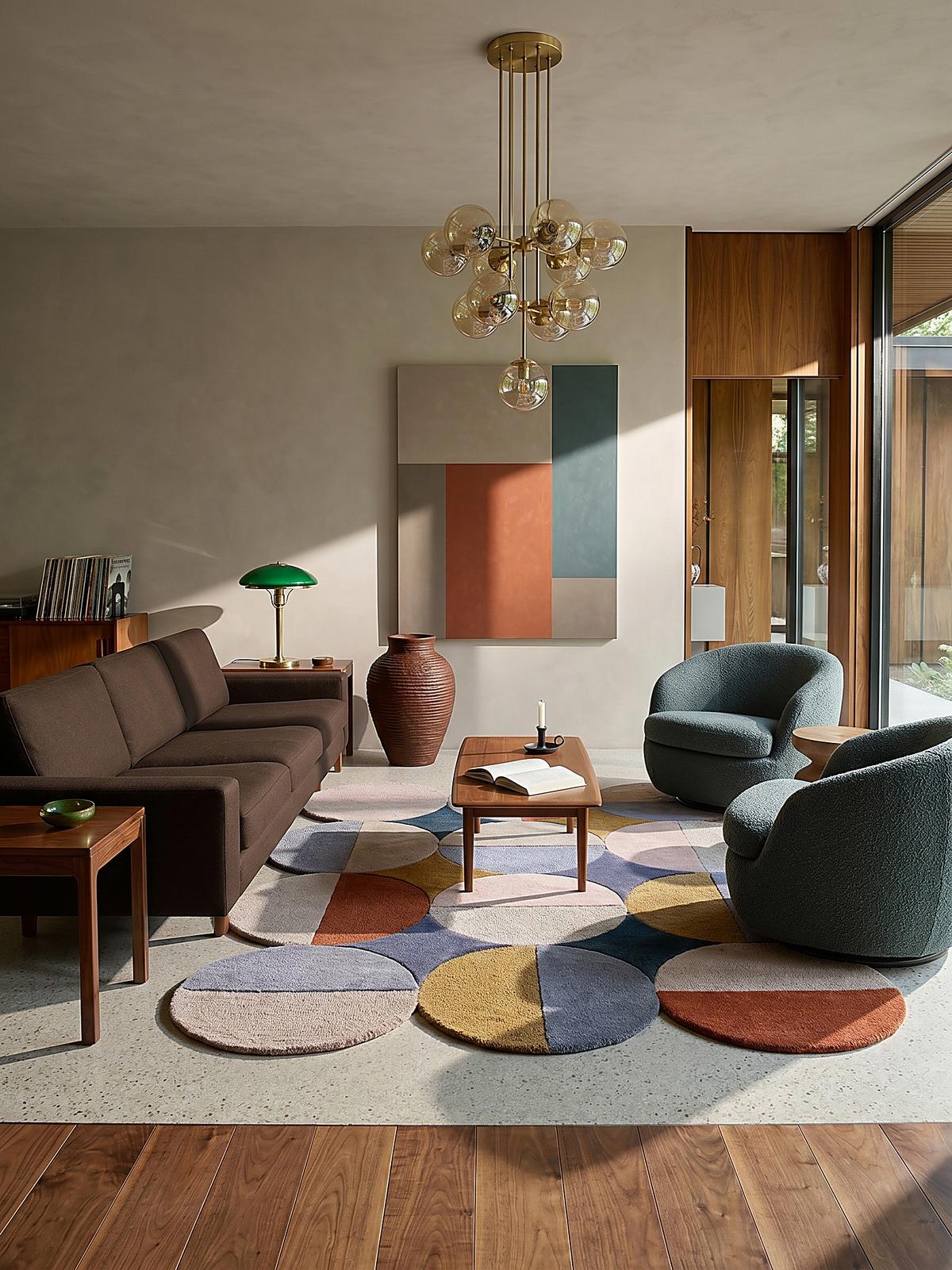 WOLLTEPPICH HALLEIN, mit Wellenmuster, Bunt, 200 x 290 cm - Multicolor, Textil (290/200cm) - KADIMA DESIGN