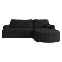 ECKSOFA Loridu Premium, Seite: Rechts - Schwarz, Holz/Kunststoff (174/250cm) - MIRJAN24