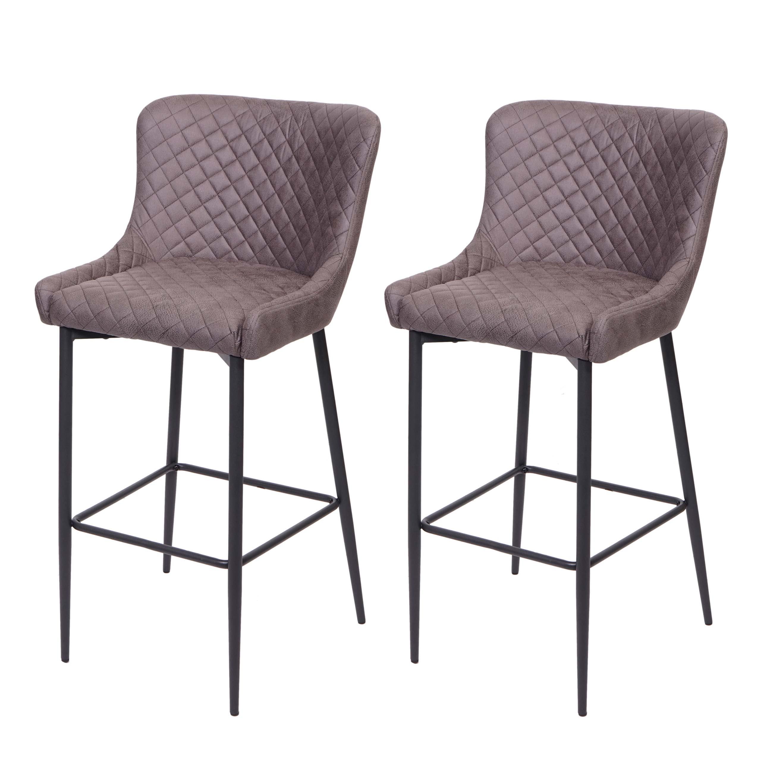 BARHOCKER Anthrazit 2er-Set - Anthrazit, Metall (47/105/47cm) - MCW