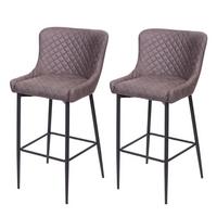 BARHOCKER Anthrazit 2er-Set - Anthrazit, Metall (47/105/47cm) - MCW