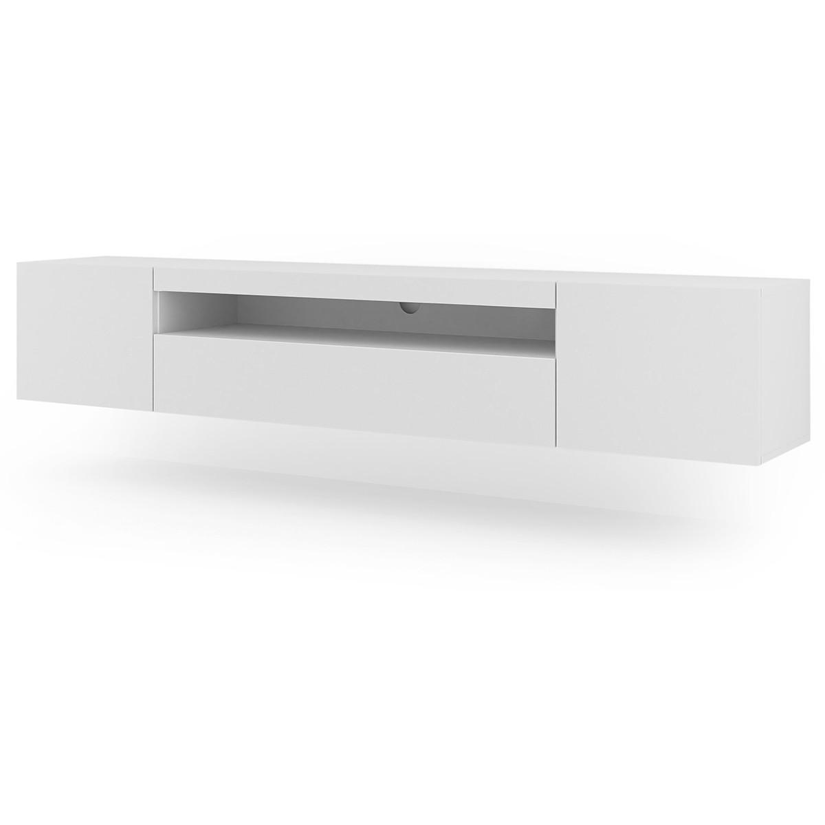 TV-MÖBEL Aurus Weiß - Weiß, Holzwerkstoff (200/36/37cm) - Petits-meubles