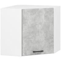 HÄNGESCHRANK Weiß, Beton 58/60/30 - Hellgrau/Weiß, Holzwerkstoff (60/58/30cm) - RAUMHIRSCH FURNITURE