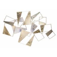WANDDEKO Grau 100/70 cm - Braun/Grau, Metall (1.94/70/4cm) - KUNSTLOFT