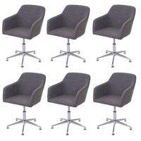 ESSZIMMERSTUHL Grau 6er-Set - Grau, Textil (56/86/55cm) - MCW