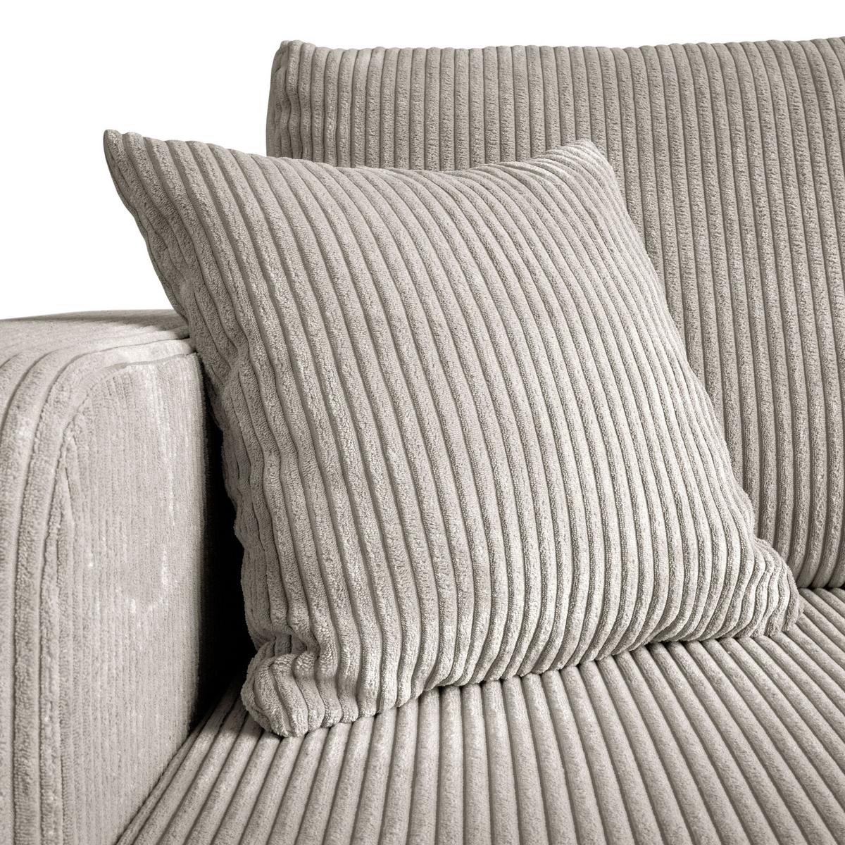 ECKSOFA PRESTIGE U mit Schlaffunktion, Poso 100 - Ecru, Textil (317/83/143cm) - Lookway