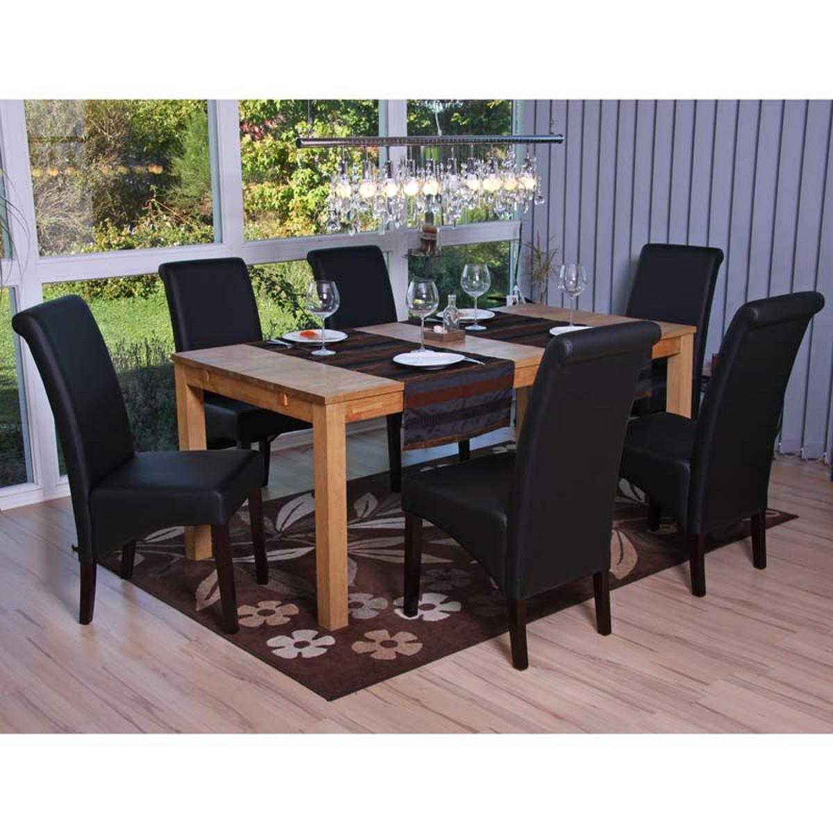 ESSZIMMERSTUHL Schwarz, Dunkelbraun 6er-Set - Dunkelbraun/Schwarz, Textil (46/99/50cm) - MCW