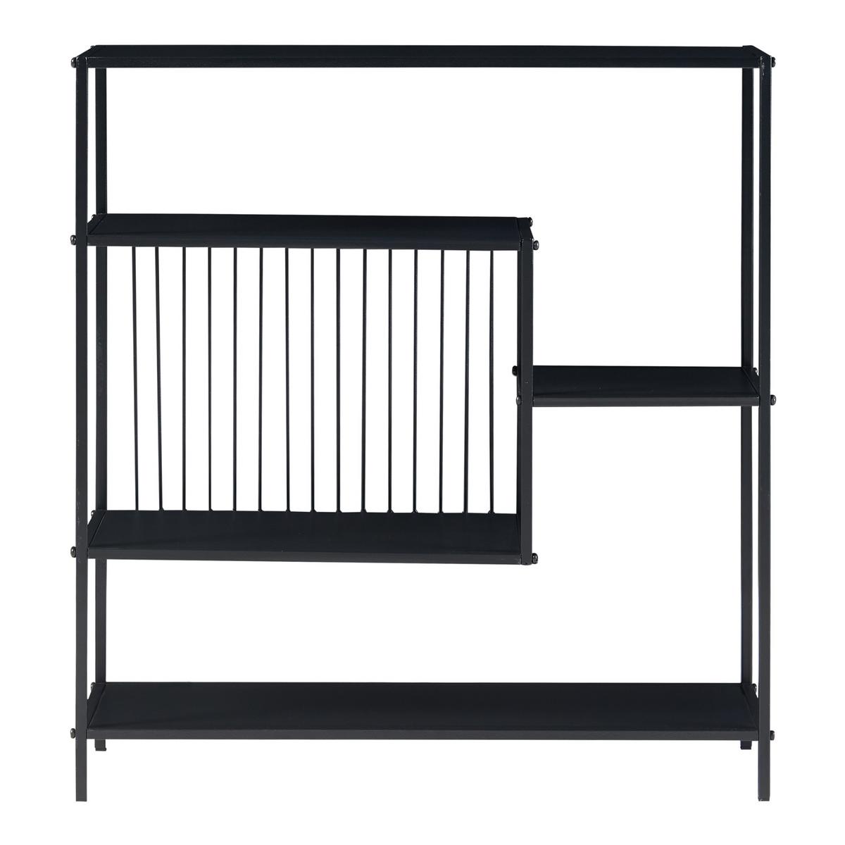 KONSOLENTISCH Beesel - Schwarz, Metall (20/60/65.5cm) - [en.casa]