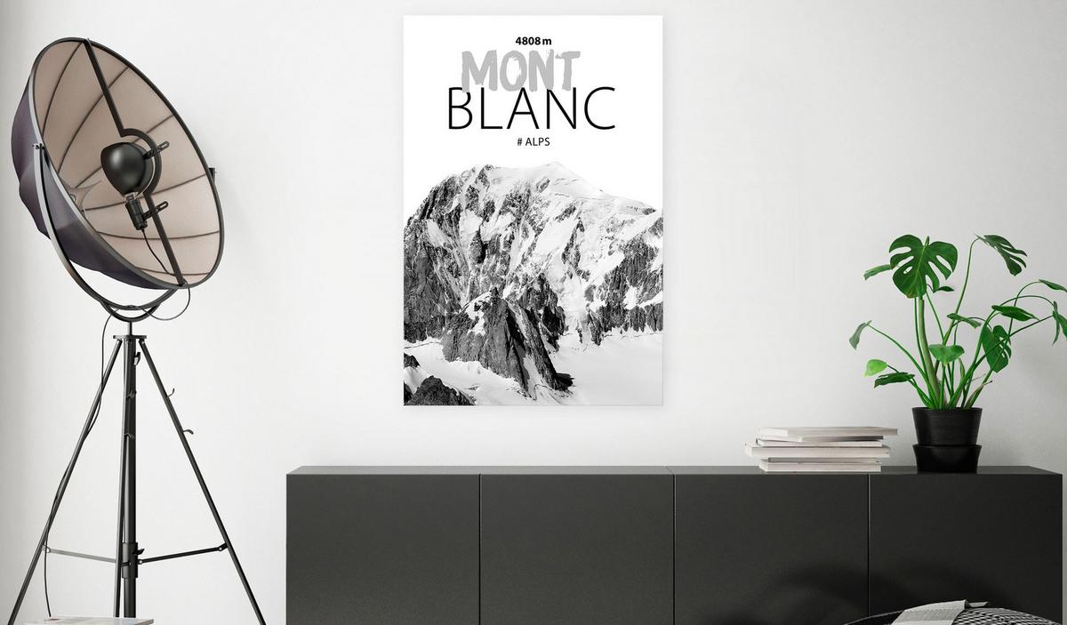 KUNSTDRUCK Schwarz-Weiß 60/90 cm - Schwarz, Textil (60/90cm) - KUNSTLOFT