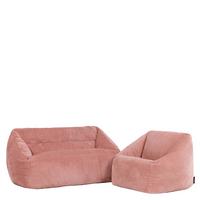 KINDERSOFA mit Sitzsack Sessel Cecilia - Pink, Textil (140/44/55cm) - icon