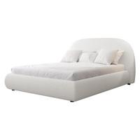POLSTERBETT Akrenis - Creme/Schwarz, Holzwerkstoff/Textil (160/200cm) - MIRJAN24