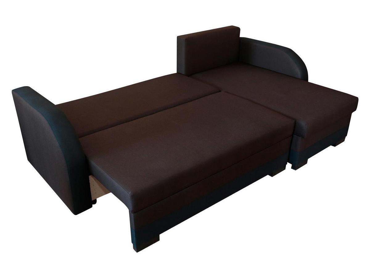 ECKSOFA Jozef - Dunkelgrau/Schwarz, Holz/Textil (230/140cm) - MIRJAN24