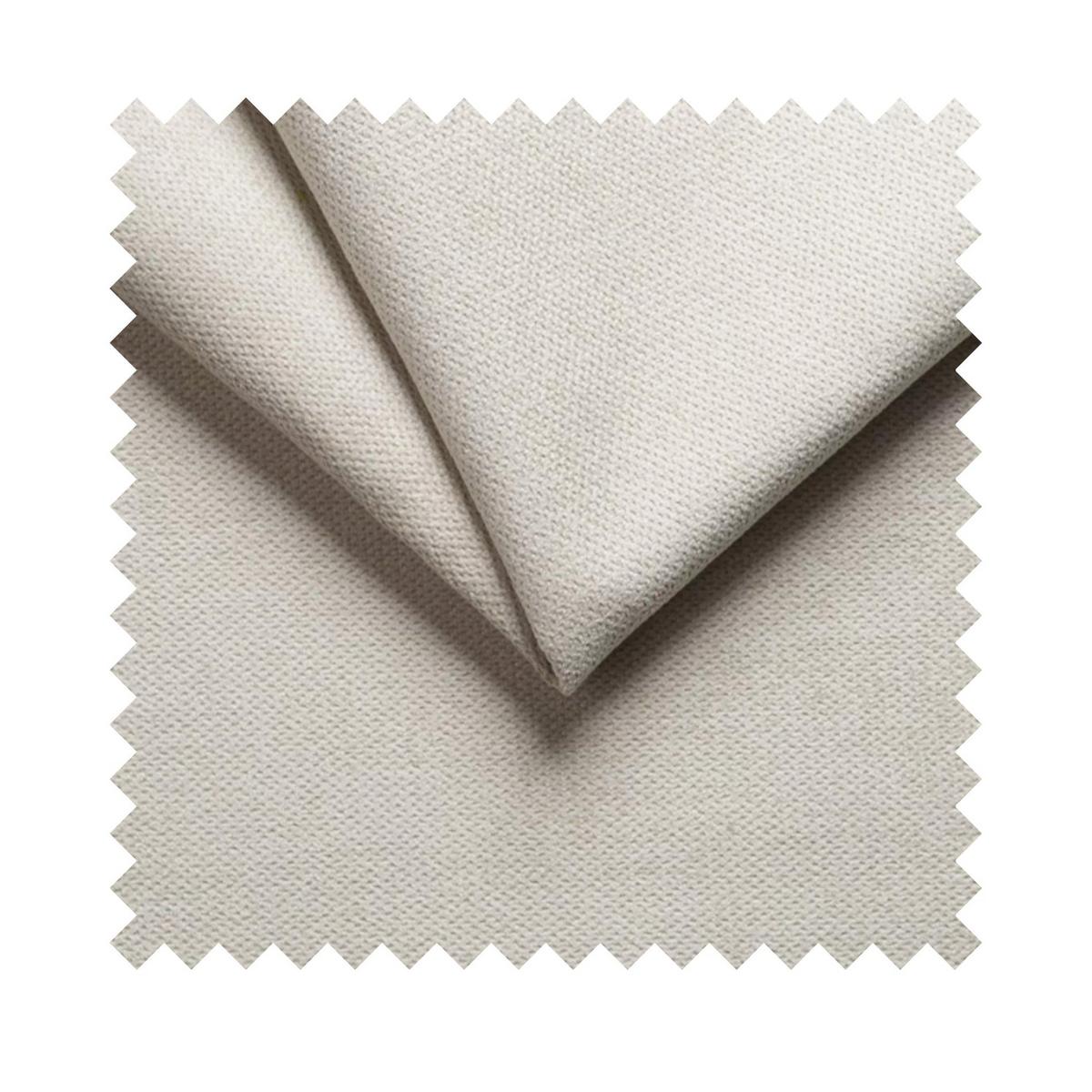 JUGENDBETT Calmmo Hellbeige mit Chenille-Bezug, Kopfteil rechts - Ecru, Textil (90/200cm) - Selsey