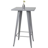 STEHTISCH METALL eckig Grau - Grau, Metall (60/60/105cm) - MCW