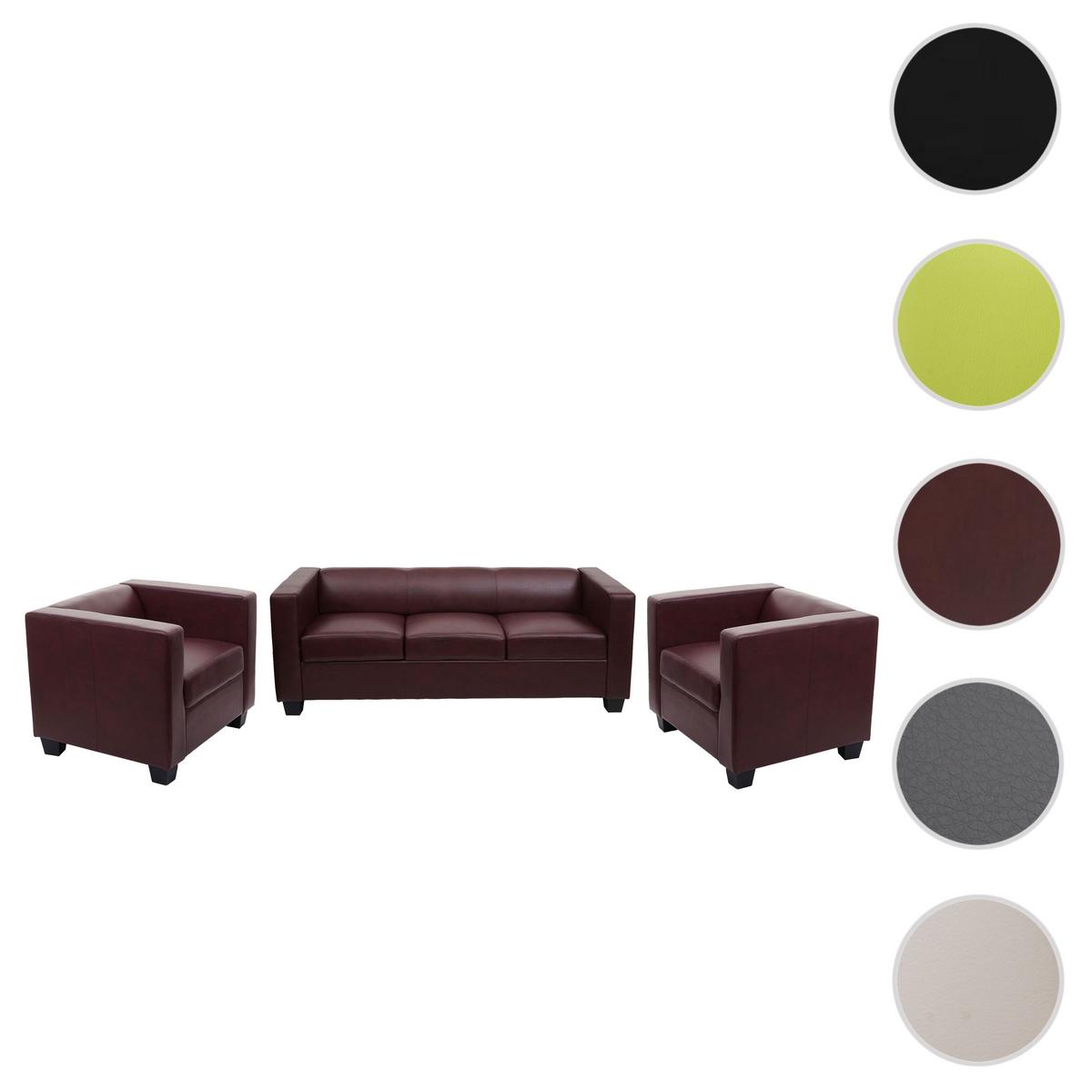 SOFAGARNITUR Rotbraun - Rotbraun, Textil (450/70/200cm) - MCW