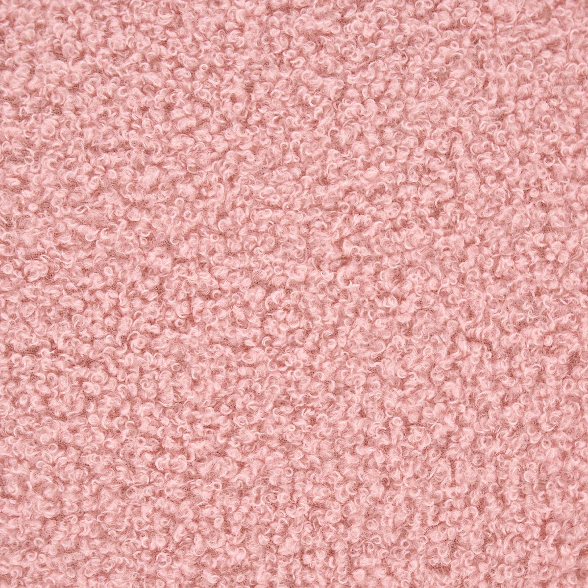 POUF Bouclé Rosa Beaufort - Pink, Textil (60/27/60cm) - Beliani