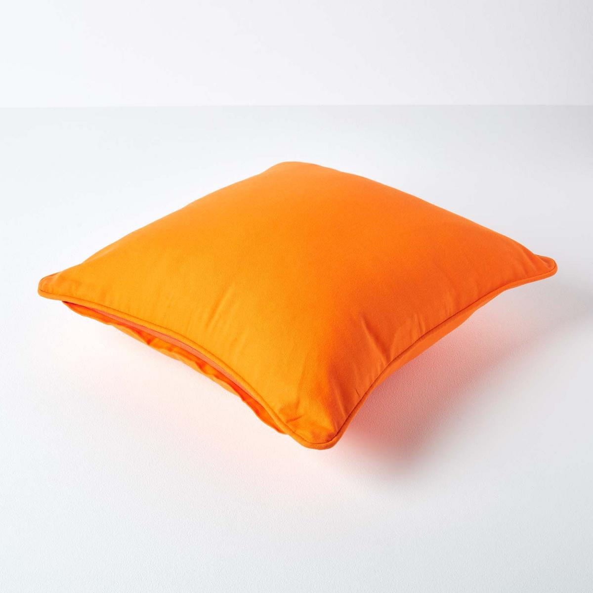 KISSENHÜLLE orange 60/60 cm, 100% Baumwolle - Orange, Textil (60/60cm) - Homescapes