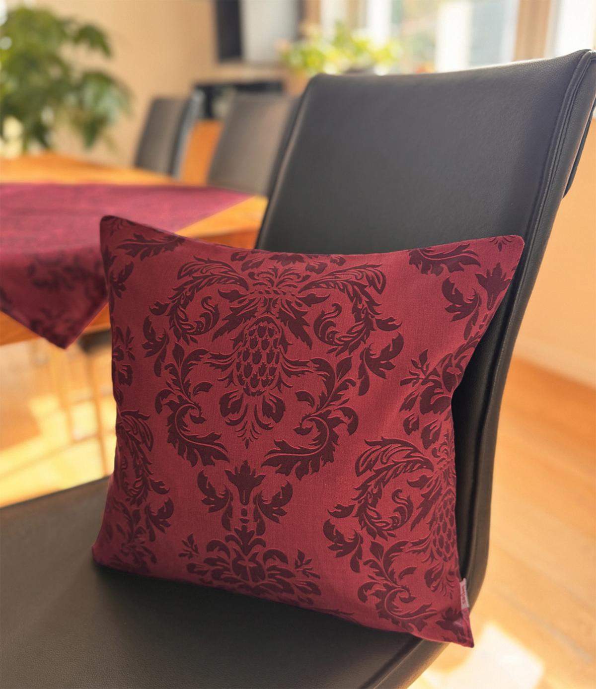 XL-TISCHLÄUFER Epoche karmin-rot 40/220 cm - Dunkelrot, Textil (40/220cm) - beties Heimtextil