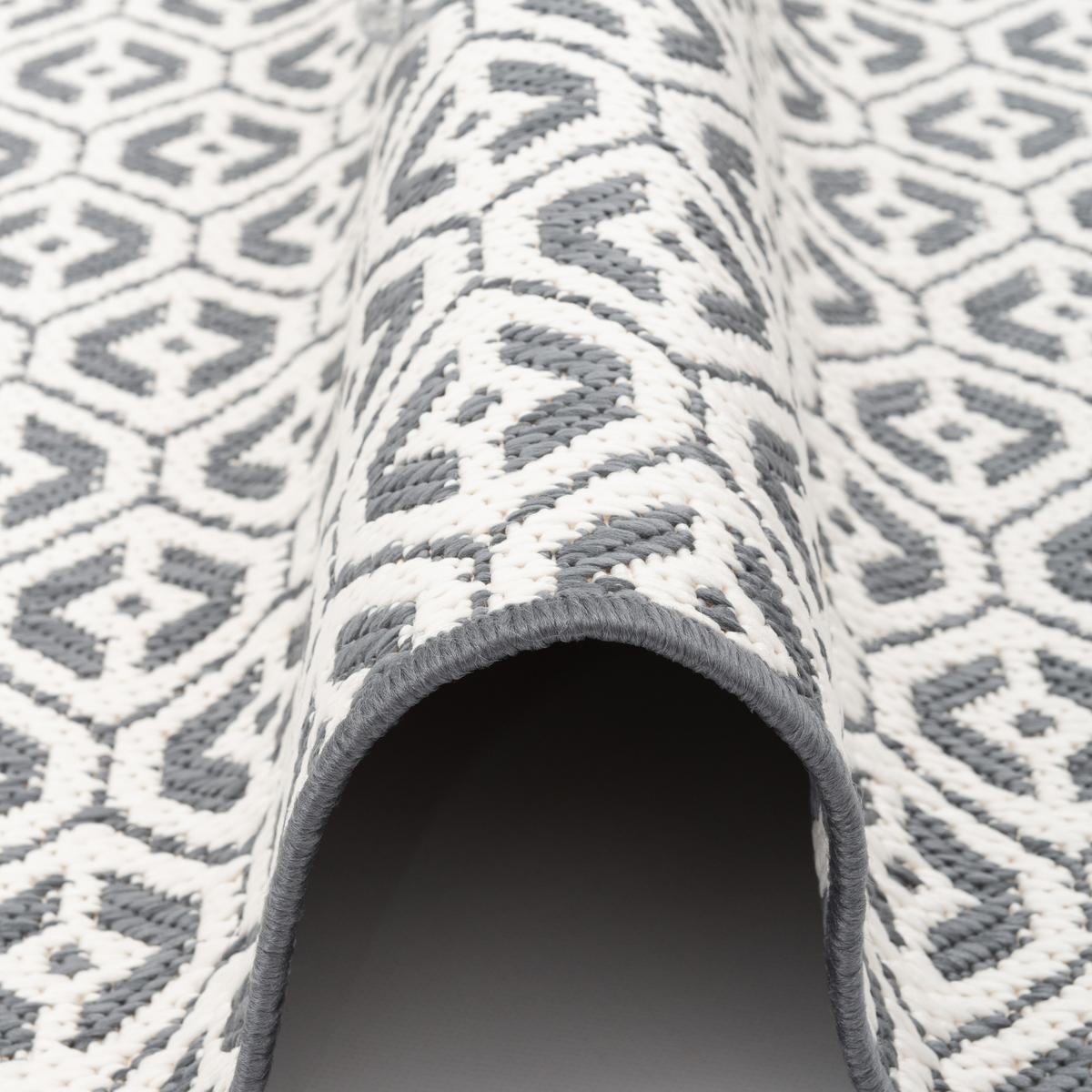 IN- UND OUTDOOR TEPPICH LÄUFER BEIDSEITIG CAPE COD - Grau, Textil (100/300cm) - Snapstyle