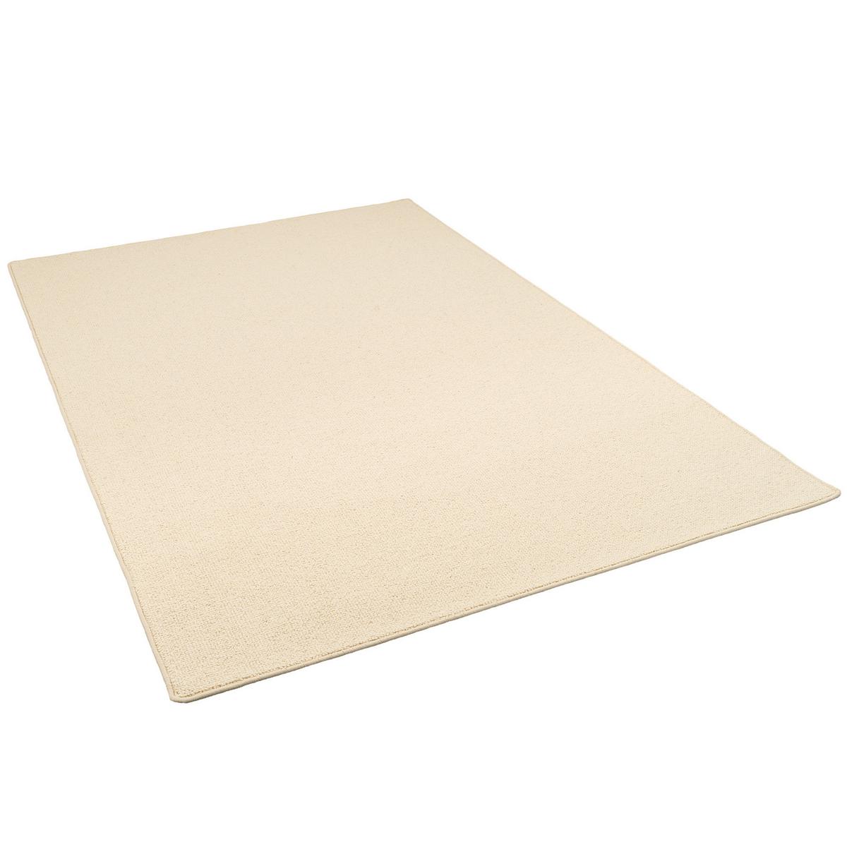 NATUR TEPPICH WOLLE BERBER - Creme, Textil (140/200cm) - Snapstyle