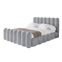 POLSTERBETT mit Bettkasten, Fußteil und Lattenrost, Bett mit Matratze H3/H4 - SORA-Z 180x200 Hellgrau - Hellgrau, Holzwerkstoff/Textil (180/200cm) - ALTDECOR
