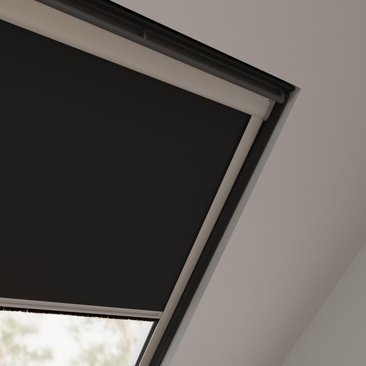 DACHFENSTERROLLO Cocoon Größe: U08 - Schwarz, Textil (117/116/116cm) - Cocoon Home Concepts