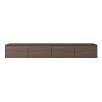 TV-LOWBOARD Bemmi Walnuss Wisconsin 200 cm - Dunkelbraun, Holzwerkstoff (200/28.4/31.8cm) - Selsey