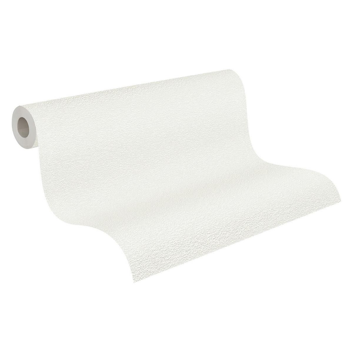 VLIESTAPETE Weiß 53/1005 cm - Weiß, Textil (53/1cm) - KUNSTLOFT