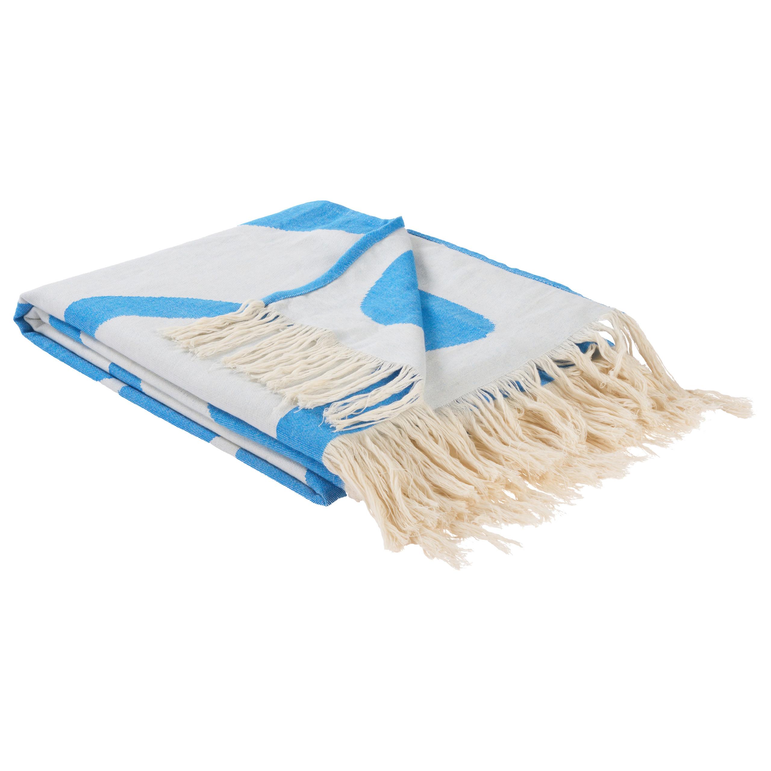 DECKE Blau Kihun 130/170 cm - Blau, Textil (130/170cm) - Beliani