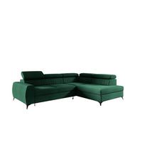 ECKSOFA Toronto - Dunkelgrün, Holzwerkstoff/Textil (270/200cm) - Fun Möbel