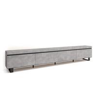 LOWBOARD, Tv-Schrank, Zementgrau, 320/35/57cm - Grau, Holzwerkstoff (320/57/35cm) - Skraut Home