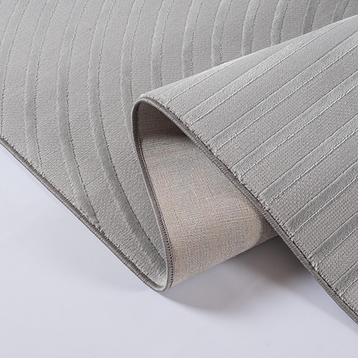 TEPPICHLÄUFER Geometrisch ERESMA Polyester Grau 80 x 300 cm - Grau, Textil (80/300cm) - KADIMA DESIGN