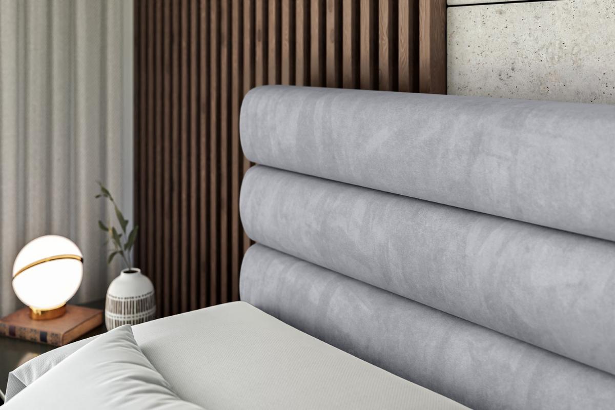 BOXSPRINGBETT CELESTIA KING - 140x200 - H3/H4 - Hellgrau - Hellgrau, Holzwerkstoff (140/200cm) - ALTDECOR