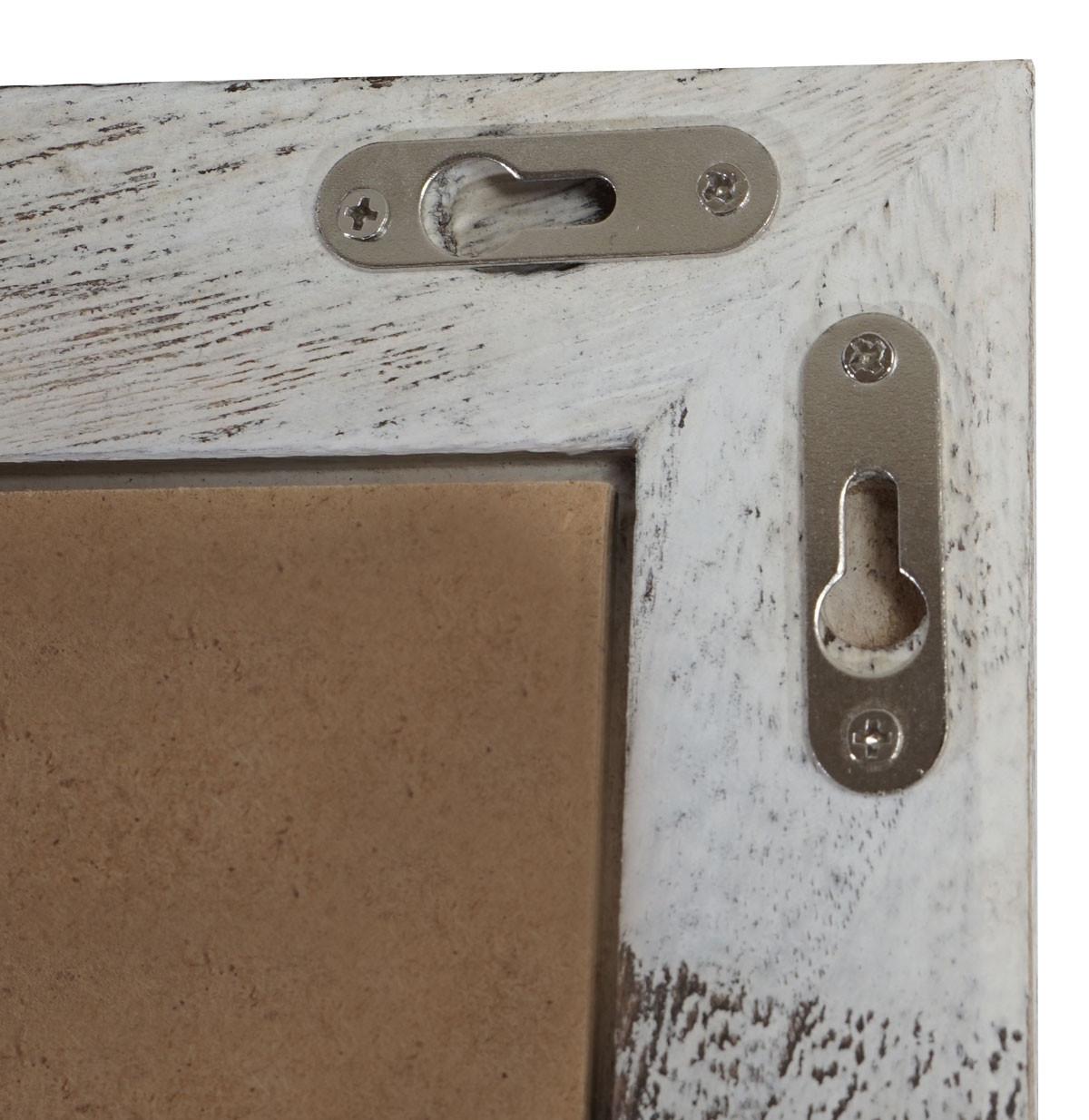 BILDERRAHMEN SHABBY-LOOK rechteckig Kiefer Weiß Dekor - Weiß, Holz (66/46cm) - MCW