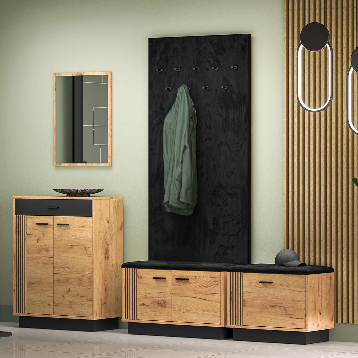 VITRINE Nilo Holz - Braun, Holzwerkstoff (80/49/34cm) - Petits-meubles
