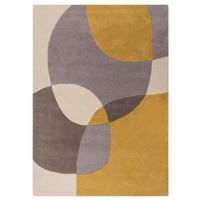 TEPPICH aus Wolle AIRE in Ocker, abstrakt, 200 x 290 cm - Gelb, Textil (290/200cm) - KADIMA DESIGN