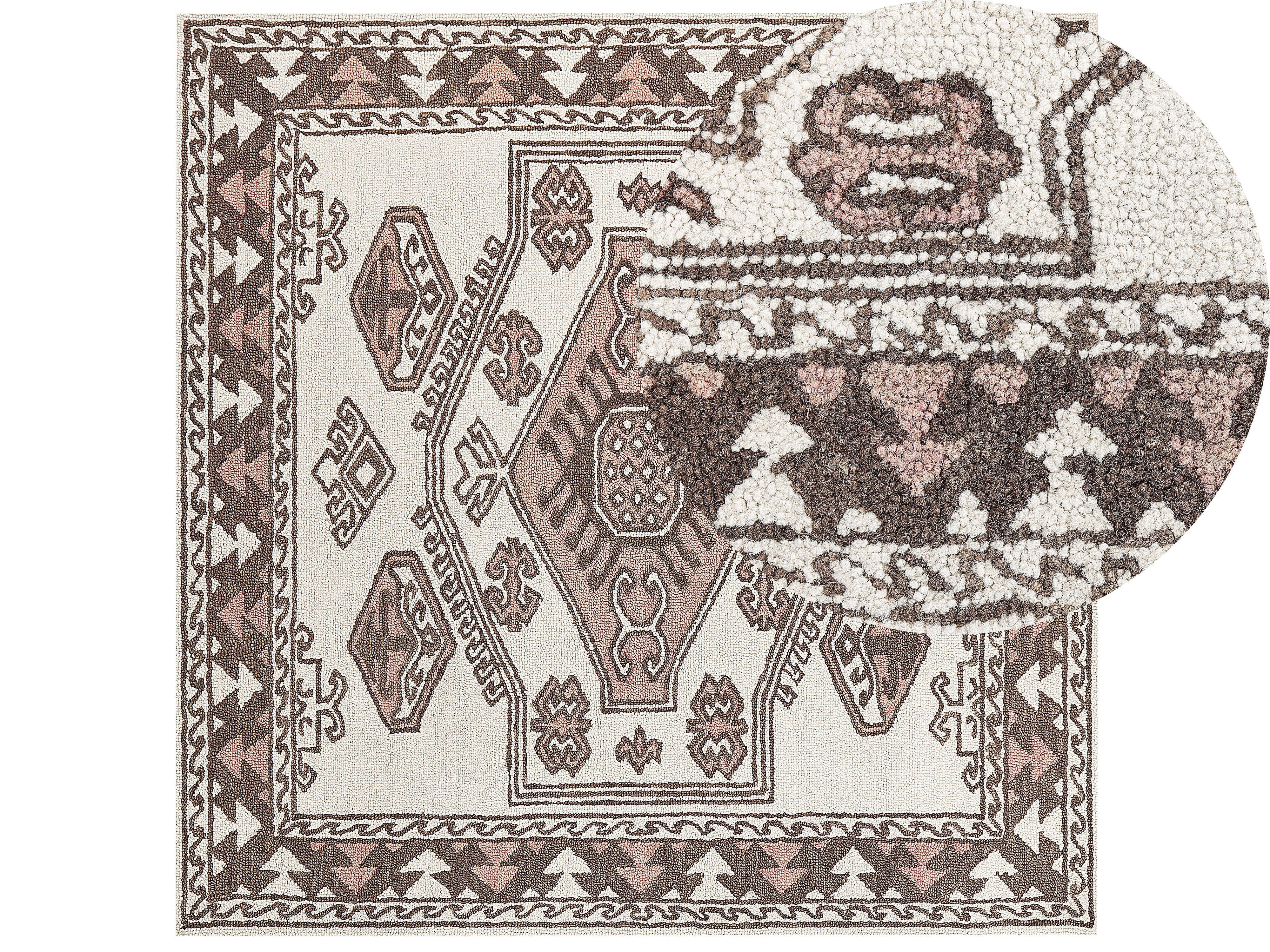 VINTAGE-TEPPICH Tomarza 200/200 cm - Multicolor, Textil (200/200cm) - Beliani