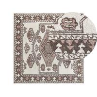 VINTAGE-TEPPICH Tomarza 200/200 cm - Multicolor, Textil (200/200cm) - Beliani