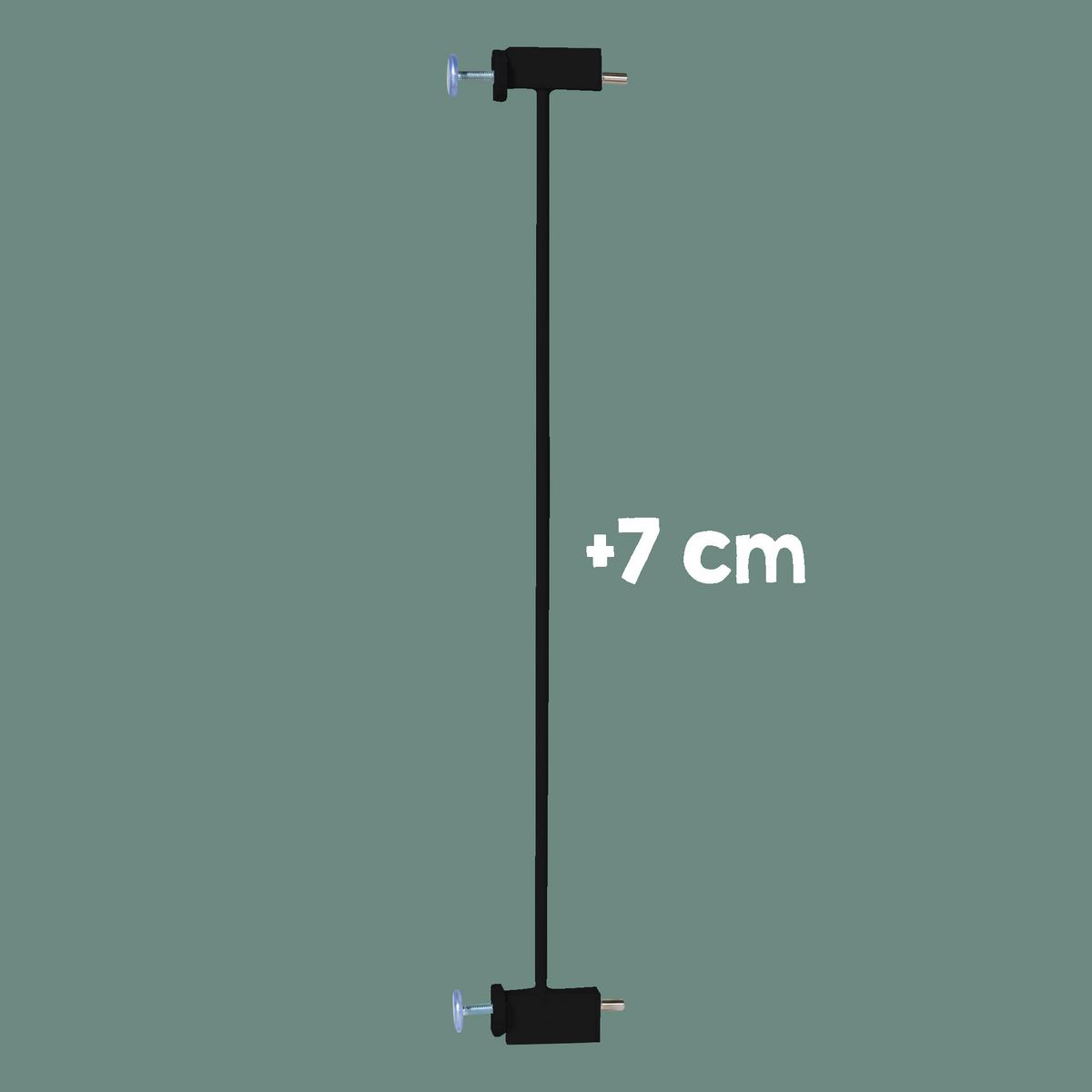 SCHUTZGITTERVERLÄNGERGUNG easySafe+ 7 cm - Schwarz, Metall (10/2.7cm) - Roba