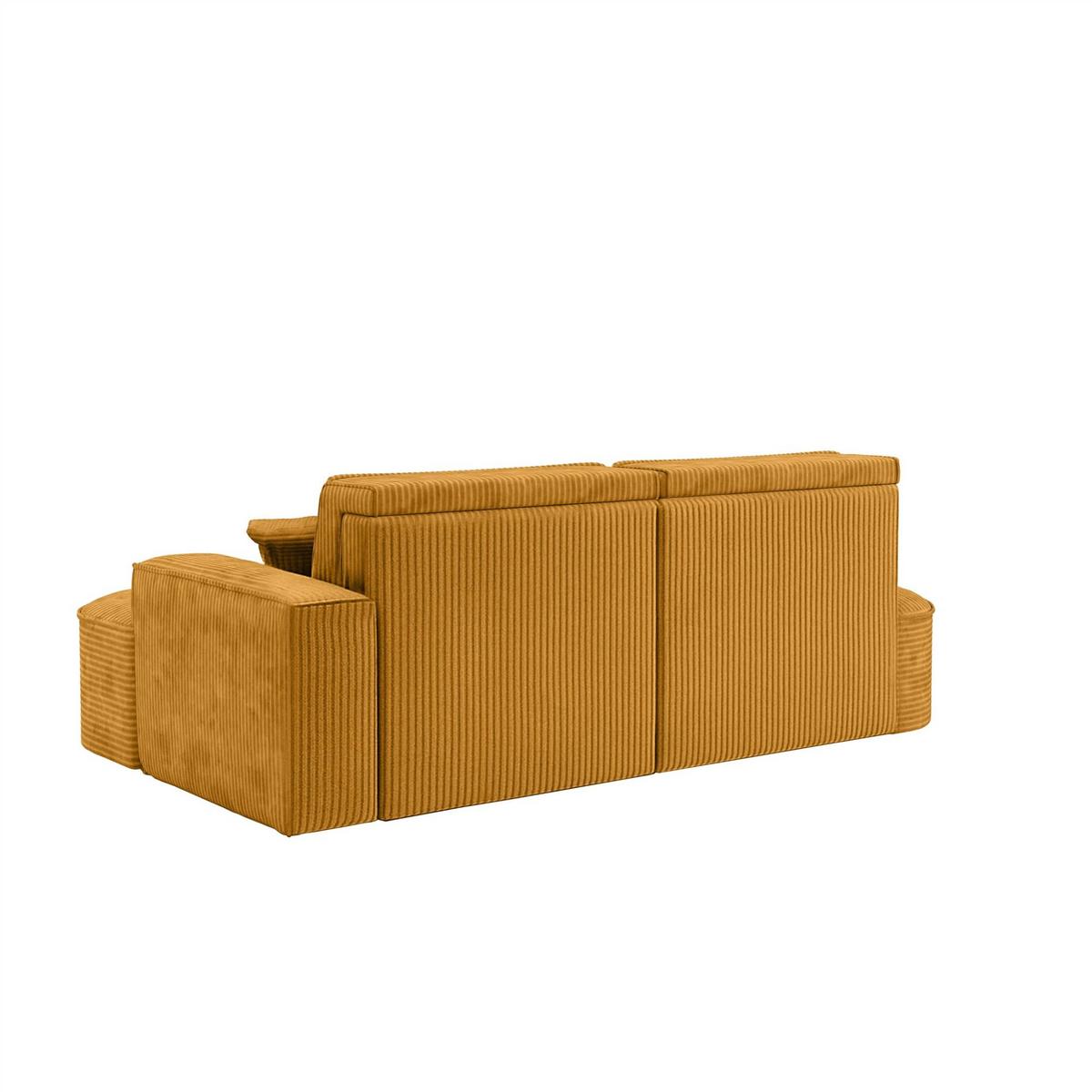 ECKSOFA Venedig Mit Schlaffunktion - Gelb, Holzwerkstoff/Textil (278/179cm) - Fun Möbel