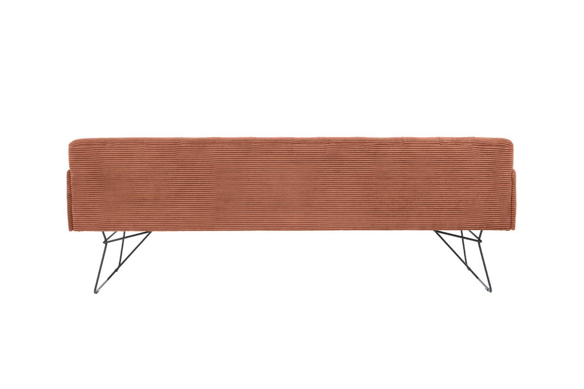 ESSZIMMERBANK CHARME Braun Cord - Braun, Textil (206/85/69cm) - KAWOLA
