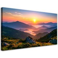 LEINWANDBILD Landschaften 80x40cm - Multicolor, Textil (80/40cm) - Feeby
