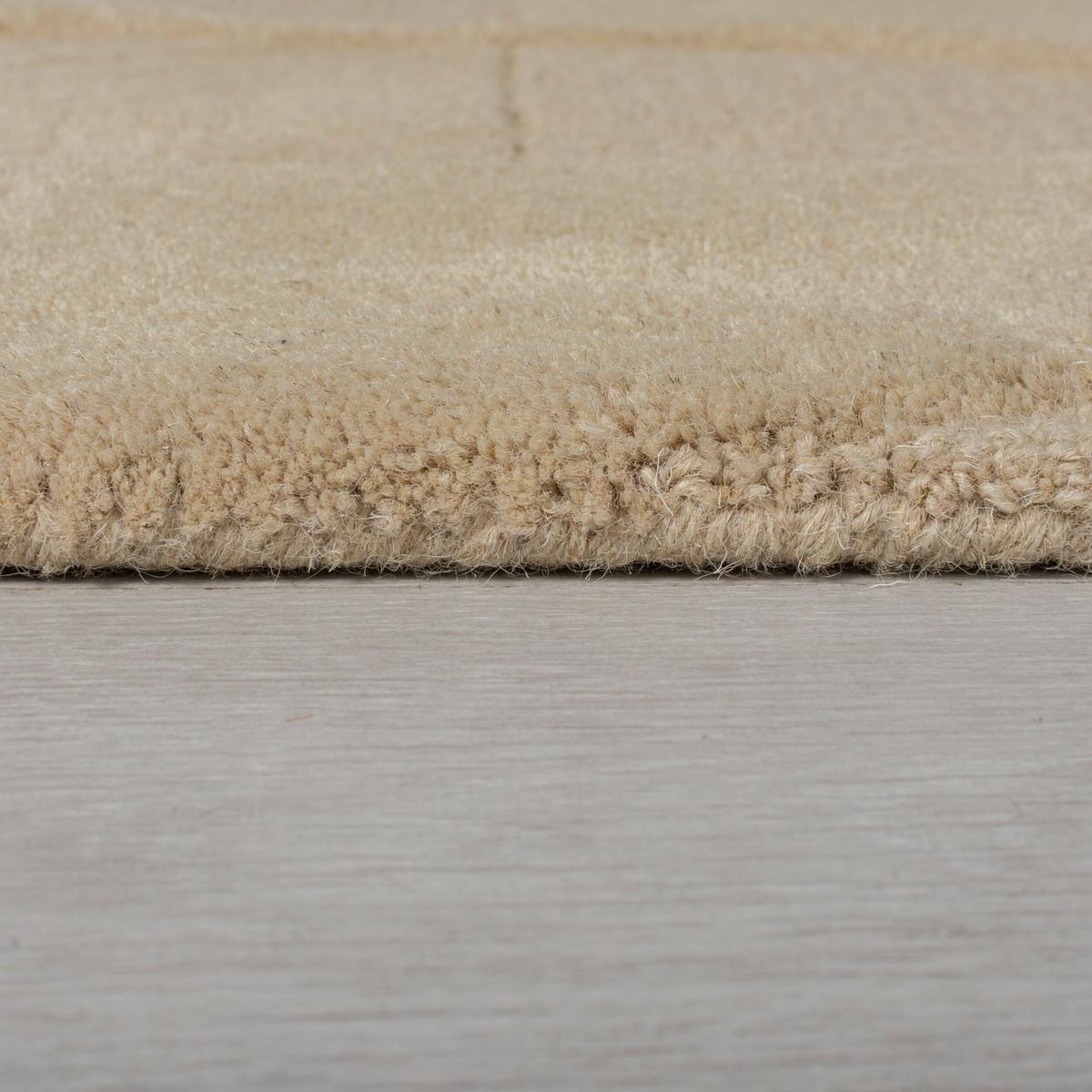 TEPPICH aus Wolle DEBEN in Natur, geometrisch, 60 x 230 cm - Braun, Textil (60/230cm) - KADIMA DESIGN