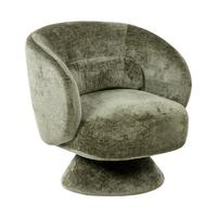 DREHSESSEL Grün Lieksa - Grün, Textil (77/77/64cm) - Beliani
