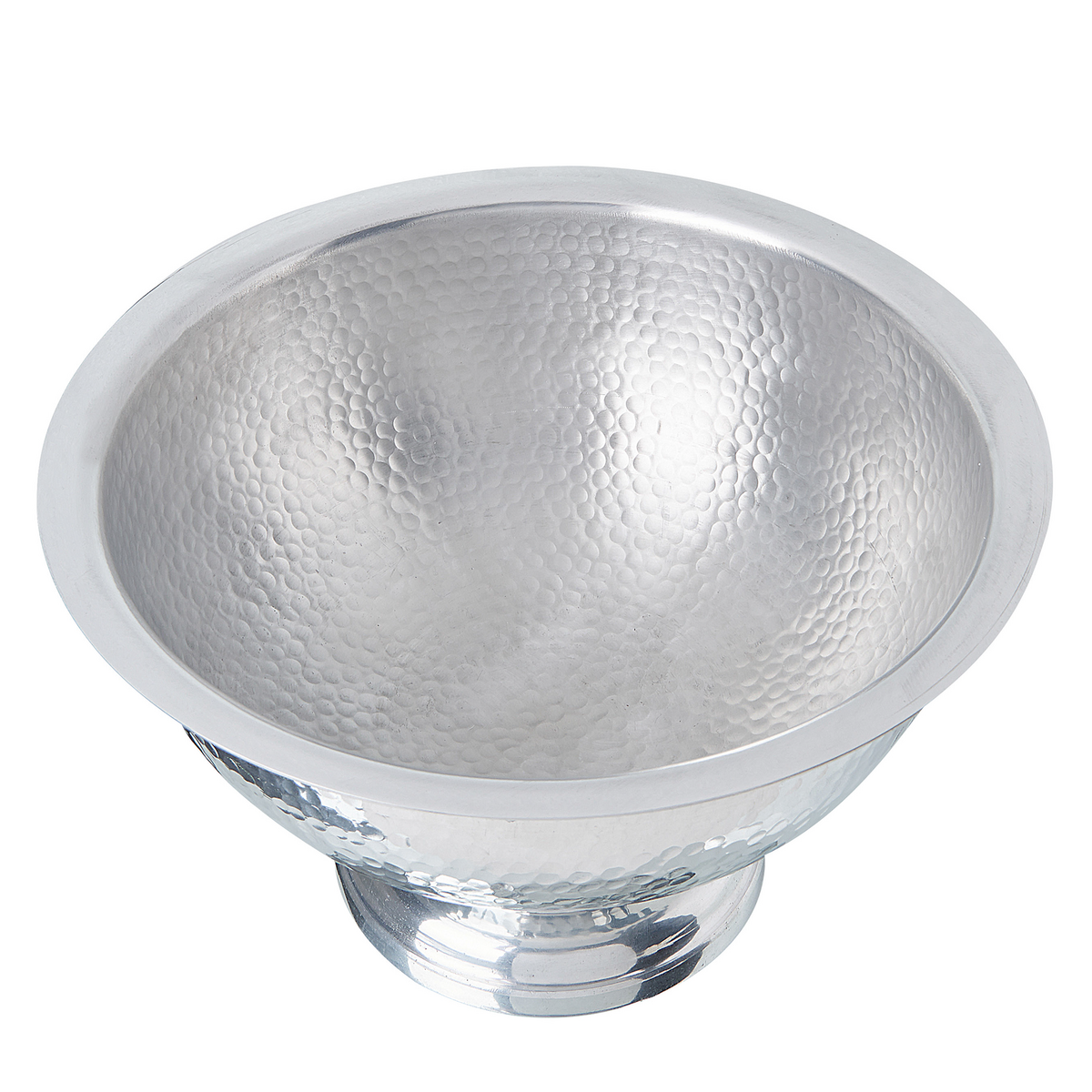 DEKOSCHALE Aluminium silber Tiwanaku - Silberfarben, Metall (22cm) - Beliani
