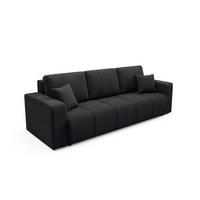 SOFA Vasco 3 Sitzplätze Schwarz - Schwarz, Holz (244/86/92cm) - Petits-meubles